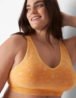 Full Coverage Bras^Lane Bryant Acid Wash Seamless Bralette Artisan's Gold