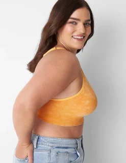Full Coverage Bras^Lane Bryant Acid Wash Seamless Bralette Artisan's Gold