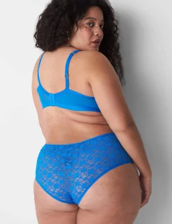 Cheeky Panties^Lane Bryant Allover Lace Cheeky Panty Electric Blue