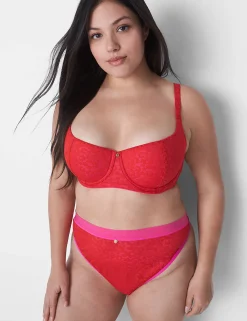 Sexy Panties^Lane Bryant Animal Lace High-Waist Ultra High-Leg Thong Adrenaline Rush