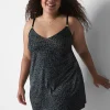 Chemises^Lane Bryant Animal Print Slip Grey Animal