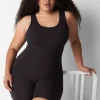 Sleep Separates^Lane Bryant Bike Short Onesie Black