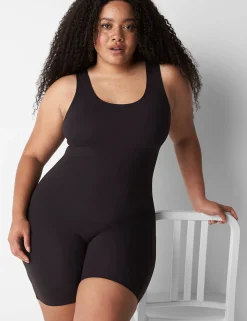 Sleep Separates^Lane Bryant Bike Short Onesie Black