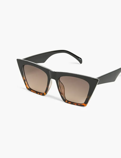 Sunglasses^Lane Bryant Black And Tort Gradient Dramatic Pl Natural Tortoise