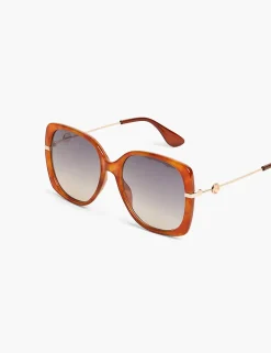 Sunglasses^Lane Bryant Blonde Tort Square Sunglasses Blonde Tortise