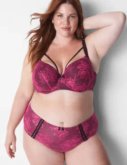 Balconette Bras^Lane Bryant Boost Balconette Bra Pink Yarrow