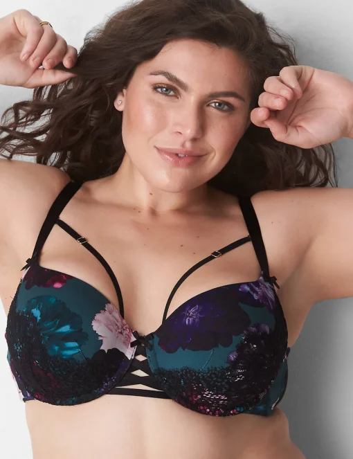 Sexy Bras^Lane Bryant Boost Balconette Bra Splendid Floral