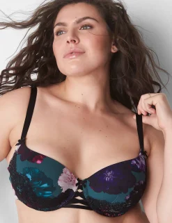 Sexy Bras^Lane Bryant Boost Balconette Bra Splendid Floral
