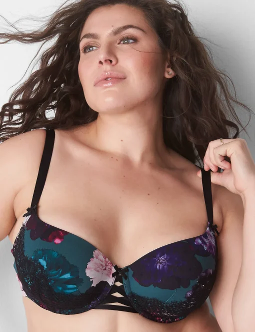 Sexy Bras^Lane Bryant Boost Balconette Bra Splendid Floral