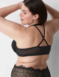 F To K Cups^Lane Bryant Boost Plunge Bra Black