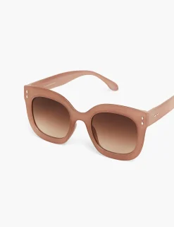 Sunglasses^Lane Bryant Brown Plastic Cat Eye Sunglasses Palomino Tan
