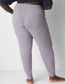 Sleep Separates^Lane Bryant Brushed Jersey Jogger Quiet Shade Stripes