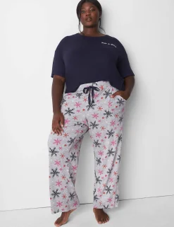 Sleep Separates^Lane Bryant Brushed Jersey Short-Sleeve Top Rise And Shine