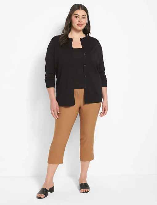 Sweaters^Lane Bryant Button-Front Cardigan Black