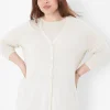 Cardigans^Lane Bryant Button-Front Linen Overpiece Birch