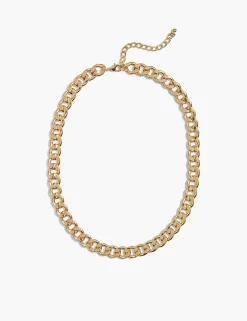 Necklaces^Lane Bryant Chainlink Necklace Gold Tone
