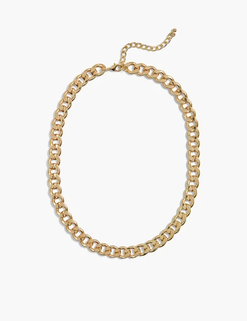 Necklaces^Lane Bryant Chainlink Necklace Gold Tone