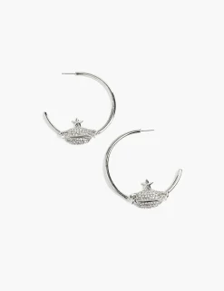 Earrings^Lane Bryant Charm Hoop Silver
