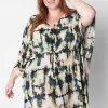 Swim Cover Ups^Lane Bryant Chiffon Dolman Cover-Up Pebbles