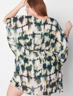 Swim Cover Ups^Lane Bryant Chiffon Dolman Cover-Up Pebbles