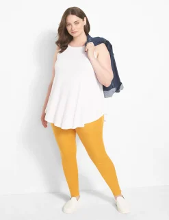 Knit Tops^Lane Bryant Classic Boat-Neck Max Swing Tunic White
