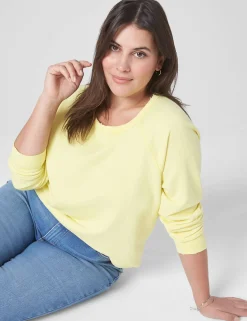 Knit Tops^Lane Bryant Classic Raglan-Sleeve Sweatshirt Tee Meadowlark