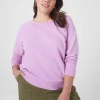 Knit Tops^Lane Bryant Classic Raglan-Sleeve Sweatshirt Tee First Bloom