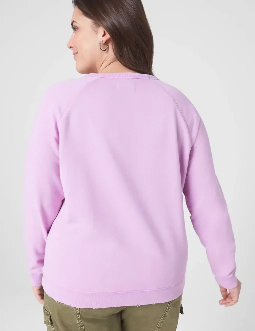 Knit Tops^Lane Bryant Classic Raglan-Sleeve Sweatshirt Tee First Bloom