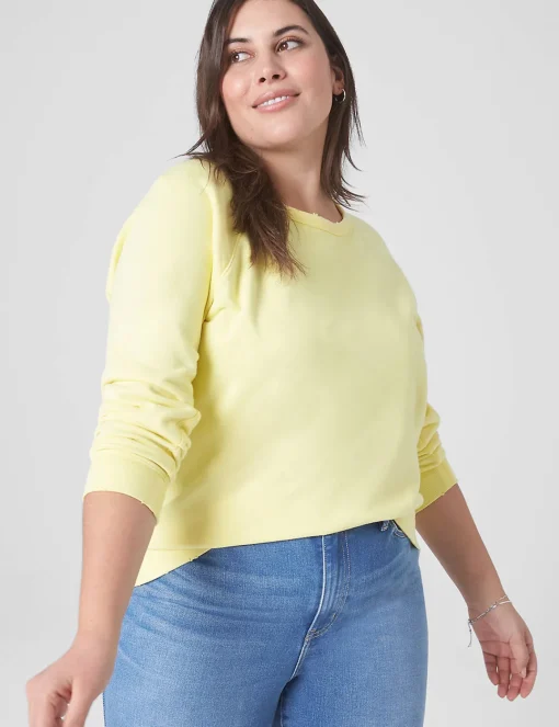 Knit Tops^Lane Bryant Classic Raglan-Sleeve Sweatshirt Tee Meadowlark