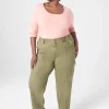 Knit Tops^Lane Bryant Classic 3/4-Sleeve Scoop-Neck Tee Blooming Dahlia