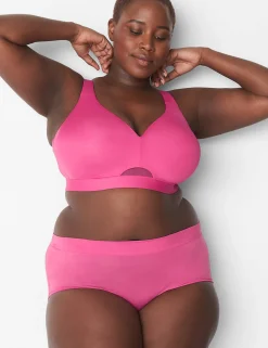 Brief Panties^Lane Bryant Comfort Bliss Full Brief Panty Pink Yarrow