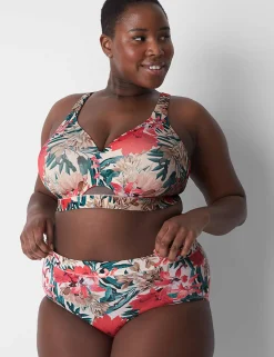 Brief Panties^Lane Bryant Comfort Bliss Full Brief Panty Tropical Garden Sand Dollar