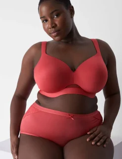 F To K Cups^Lane Bryant Comfort Bliss Lightly Lined Full Coverage Bra Cayenne