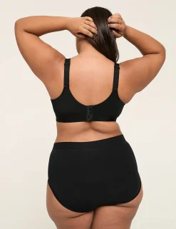 Underwire Bras^Lane Bryant Comfort Bliss Lightly Lined Full Coverage Bra Black