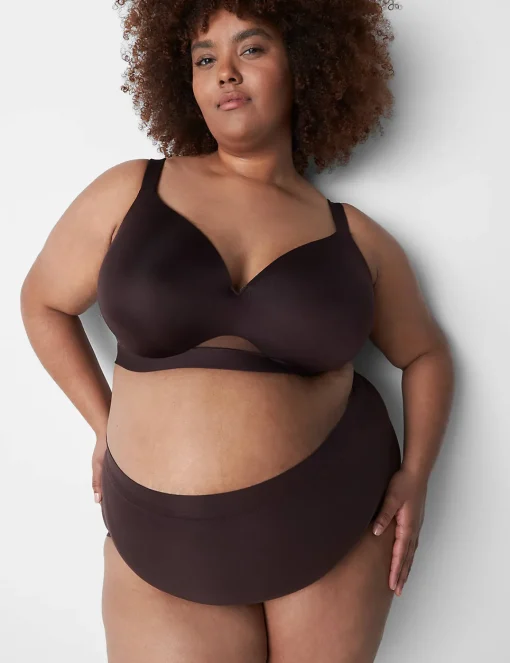 Underwire Bras^Lane Bryant Comfort Bliss Lightly Lined Full Coverage Bra Chocolate Plum