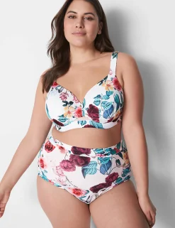 Underwire Bras^Lane Bryant Comfort Bliss Lightly Lined Full Coverage Bra Botanical Blooms