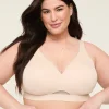 F To K Cups^Lane Bryant Comfort Bliss Lightly Lined No-Wire Bra Sand Dollar