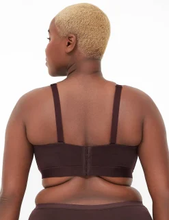 Underwire Bras^Lane Bryant Comfort Bliss Lightly Lined Strapless Bra Chocolate Plum
