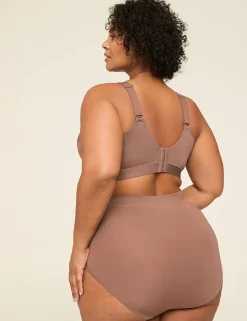 No-Wire Bras And Bralettes^Lane Bryant Comfort Bliss Lightly Lined No-Wire Bra Deep Taupe