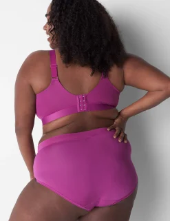 No-Wire Bras And Bralettes^Lane Bryant Comfort Bliss Lightly Lined No-Wire Bra Purple Wine