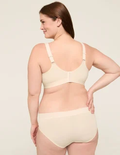 F To K Cups^Lane Bryant Comfort Bliss Lightly Lined Balconette Bra Sand Dollar