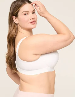 F To K Cups^Lane Bryant Comfort Bliss Lightly Lined Balconette Bra Bright White