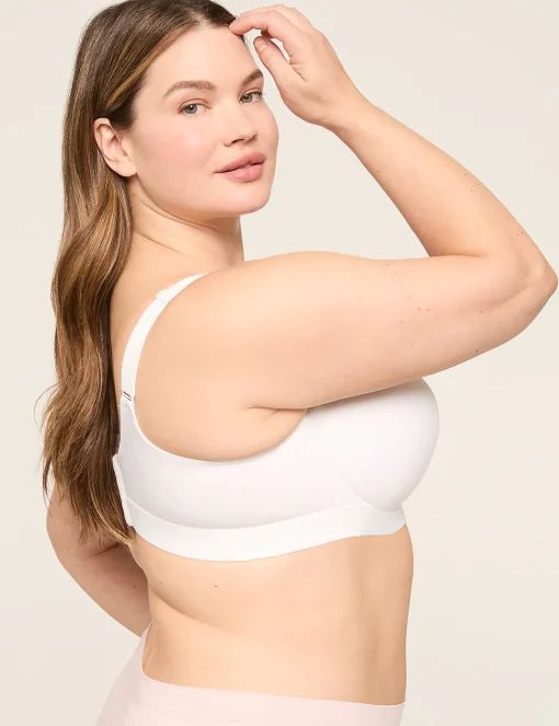 F To K Cups^Lane Bryant Comfort Bliss Lightly Lined Balconette Bra Bright White