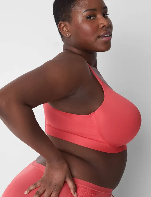 F To K Cups^Lane Bryant Comfort Bliss Lightly Lined Full Coverage Bra Cayenne