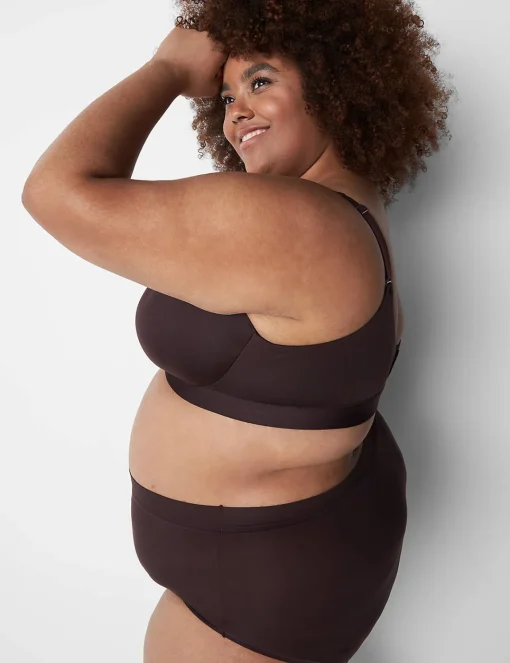 Underwire Bras^Lane Bryant Comfort Bliss Lightly Lined Full Coverage Bra Chocolate Plum