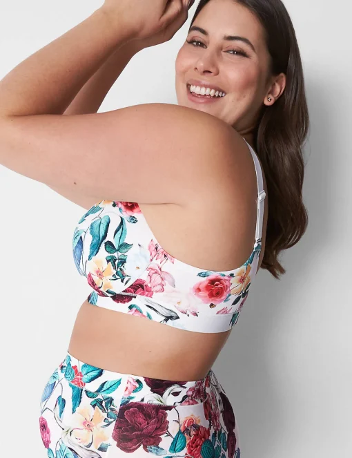 Underwire Bras^Lane Bryant Comfort Bliss Lightly Lined Full Coverage Bra Botanical Blooms