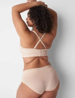 Strapless And Multi-Way Bras^Lane Bryant Comfort Bliss Lightly Lined Strapless Bra Shine Animal Sand Dollar