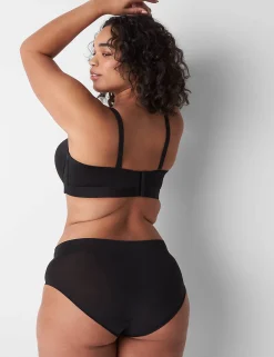 F To K Cups^Lane Bryant Comfort Bliss Lightly Lined Strapless Bra Black