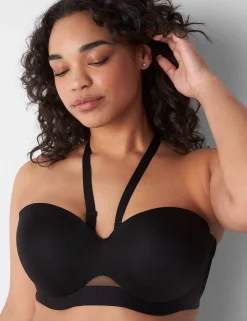 F To K Cups^Lane Bryant Comfort Bliss Lightly Lined Strapless Bra Black