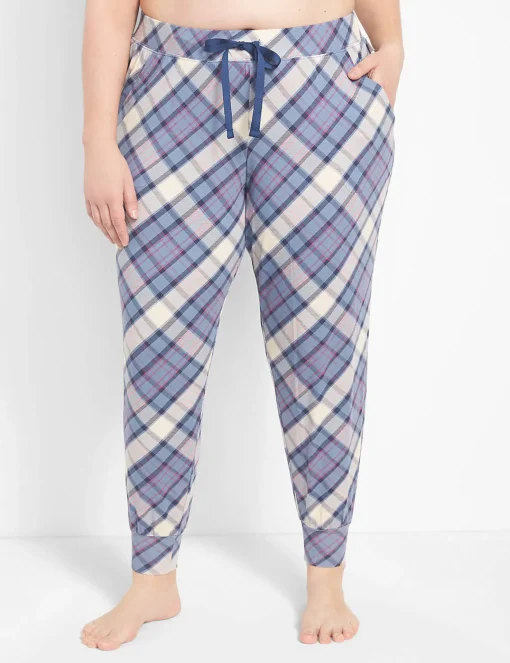 Sleep Separates^Lane Bryant Comfy Cotton Jogger Hero Plaid